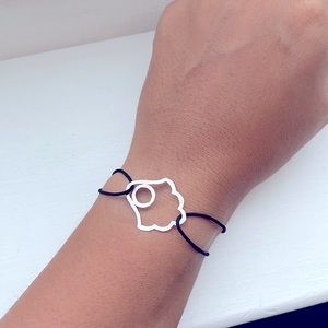 Silver hamsa 🪬 string bracelet